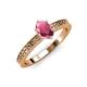 3 - Janina Classic Oval Cut Rhodolite Garnet Solitaire Engagement Ring 