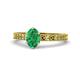 1 - Janina Classic Oval Cut Emerald Solitaire Engagement Ring 