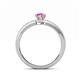 4 - Janina Classic Pear Cut Pink Sapphire Solitaire Engagement Ring 