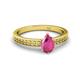 2 - Janina Classic Pear Cut Pink Sapphire Solitaire Engagement Ring 