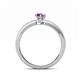 4 - Janina Classic Pear Cut Amethyst Solitaire Engagement Ring 