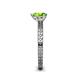 5 - Janina Classic Pear Cut Peridot Solitaire Engagement Ring 