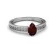 2 - Janina Classic Pear Cut Red Garnet Solitaire Engagement Ring 