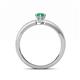 4 - Janina Classic Pear Cut Emerald Solitaire Engagement Ring 