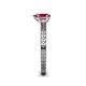 5 - Janina Classic Pear Cut Ruby Solitaire Engagement Ring 