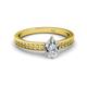 2 - Janina Classic Pear Cut Diamond Solitaire Engagement Ring 