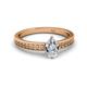 2 - Janina Classic Pear Cut Diamond Solitaire Engagement Ring 