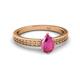 2 - Janina Classic Pear Cut Pink Sapphire Solitaire Engagement Ring 