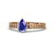 1 - Janina Classic Pear Cut Tanzanite Solitaire Engagement Ring 