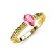 3 - Janina Classic Pear Cut Pink Tourmaline Solitaire Engagement Ring 
