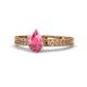 1 - Janina Classic Pear Cut Pink Tourmaline Solitaire Engagement Ring 