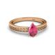 2 - Janina Classic Pear Cut Pink Tourmaline Solitaire Engagement Ring 