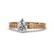 1 - Janina Classic Pear Cut Diamond Solitaire Engagement Ring 