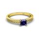2 - Janina Classic Princess Cut Iolite Solitaire Engagement Ring 