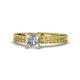 1 - Janina Classic Princess Cut Diamond Solitaire Engagement Ring 