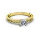 2 - Janina Classic Princess Cut Diamond Solitaire Engagement Ring 