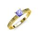 3 - Janina Classic Princess Cut Tanzanite Solitaire Engagement Ring 