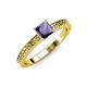 3 - Janina Classic Princess Cut Iolite Solitaire Engagement Ring 