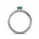 4 - Maren Classic 7x5 mm Emerald Cut Emerald Solitaire Engagement Ring 