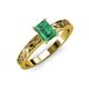 3 - Maren Classic 7x5 mm Emerald Cut Emerald Solitaire Engagement Ring 