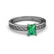 2 - Maren Classic 7x5 mm Emerald Cut Emerald Solitaire Engagement Ring 