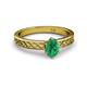 2 - Maren Classic 7x5 mm Oval Shape Emerald Solitaire Engagement Ring 