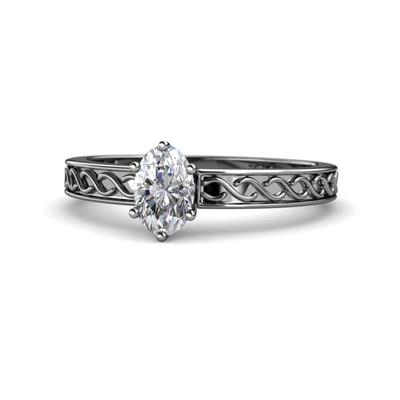 Maren Classic GIA Certified x Oval Shape Diamond Solitaire Engagement Ring
