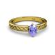 2 - Maren Classic 7x5 mm Oval Shape Tanzanite Solitaire Engagement Ring 