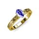 3 - Maren Classic 7x5 mm Oval Shape Tanzanite Solitaire Engagement Ring 