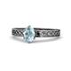 1 - Maren Classic 7x5 mm Oval Shape Aquamarine Solitaire Engagement Ring 