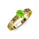 3 - Maren Classic 7x5 mm Pear Shape Peridot Solitaire Engagement Ring 