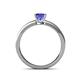 4 - Maren Classic 5.5 mm Princess Cut Tanzanite Solitaire Engagement Ring 