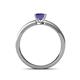 4 - Maren Classic 5.5 mm Princess Cut Iolite Solitaire Engagement Ring 