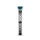 5 - Maren Classic 5.5 mm Princess Cut London Blue Topaz Solitaire Engagement Ring 