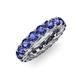 4 - Lucida 4.00 mm Round Iolite U Prong Eternity Band 