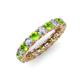 3 - Lucida 3.40 mm Peridot and Diamond Eternity Band 