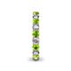 5 - Lucida 3.40 mm Peridot and Diamond Eternity Band 