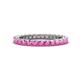 1 - Ellen 2.40 mm Pink Sapphire Eternity Band 