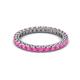 2 - Ellen 2.40 mm Pink Sapphire Eternity Band 