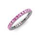 3 - Ellen 2.40 mm Pink Sapphire Eternity Band 