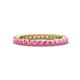 1 - Ellen 2.40 mm Pink Sapphire Eternity Band 