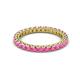 2 - Ellen 2.40 mm Pink Sapphire Eternity Band 