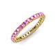 3 - Ellen 2.40 mm Pink Sapphire Eternity Band 