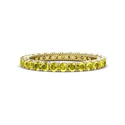 Ellen Yellow Diamond Eternity Band Yellow Diamond U Prong Womens Eternity Ring Stackable ctw K Yellow Gold