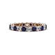 1 - Tiffany 2.80 mm Blue Sapphire and Diamond Eternity Band 