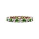 1 - Tiffany 2.80 mm Green Garnet and Diamond Eternity Band 