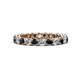 1 - Tiffany 2.80 mm Black and White Diamond Eternity Band 