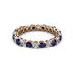 2 - Tiffany 2.80 mm Blue Sapphire and Diamond Eternity Band 