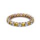 2 - Tiffany 2.80 mm Citrine and Diamond Eternity Band 