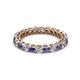 2 - Tiffany 2.80 mm Iolite and Diamond Eternity Band 